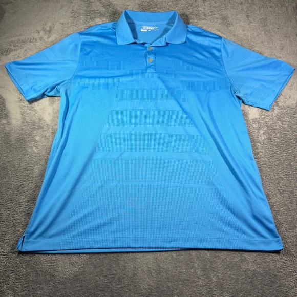 Nike Golf Other - Nike Golf Tour Performance Dri-FIT Blue Vented Polo Shirt Mens XL Short Sleeve